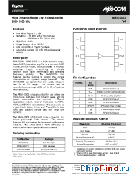 Datasheet AM50-0003SMB manufacturer M/A-COM